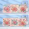 (US Local)6Pcs Love Rose DIY Diamond Painting Greeting Card 5D Drill Painting Card Kit