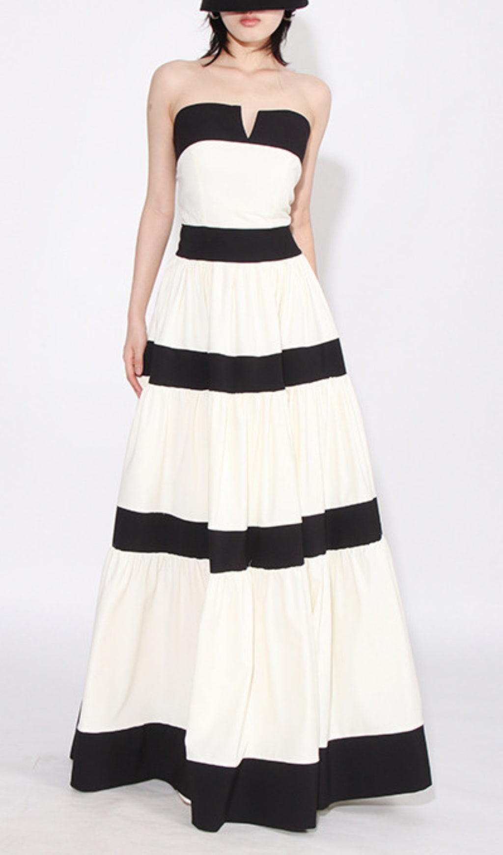 Archana Strapless Bow Maxi Dress Flowering Girl