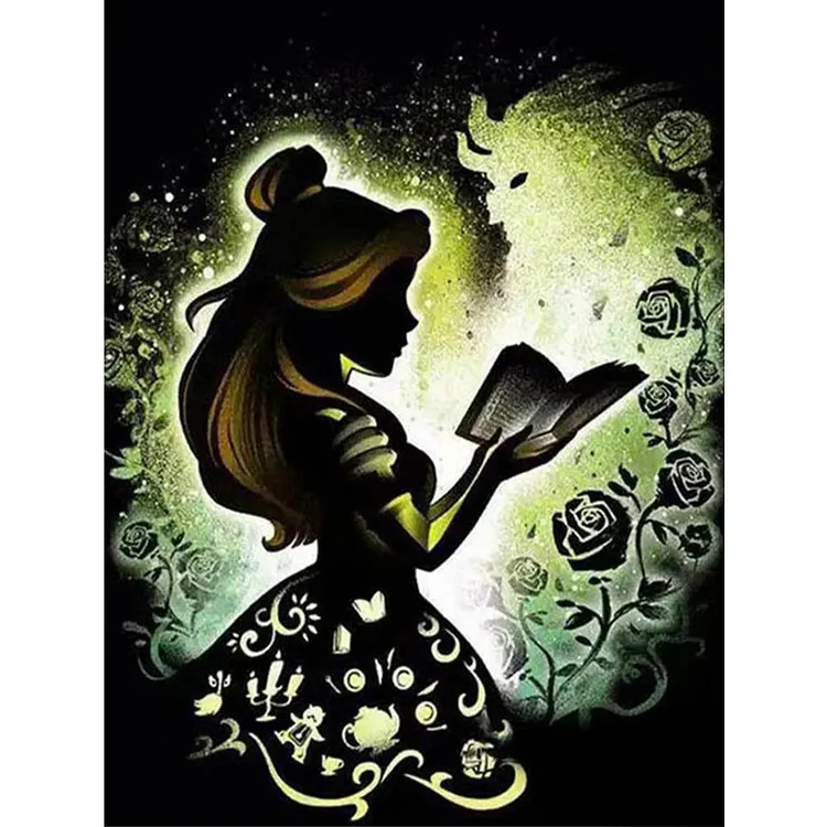 Silhouettes - Disney Princesses (40*50CM) 11CT Counted Cross Stitch gbfke