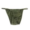 Men's Thongs Underwear Sexy Mini Thong Men Panties Low Waist T-Back Bikini Briefs Ultra Thin Underpants