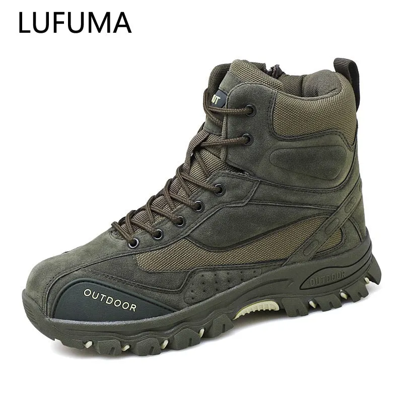 Men's Military Boot Combat Ankle Boot Tactical Big Size 46 Army Boot Male Shoes Work Safety Shoes Motocycle Boots Zapatos Hombre