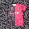 2025 Palestine Special Edition Black Pink Football Shirt 1:1 Thai Quality