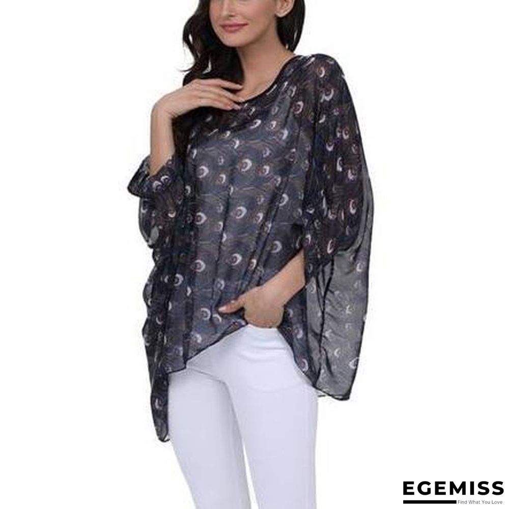 6XL Plus Size Women Chiffon Blouse Shirt Batwing Sleeve Tops Blouses | EGEMISS