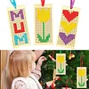 4Pcs Wooden Cross Stitch Bookmark 16*14cm