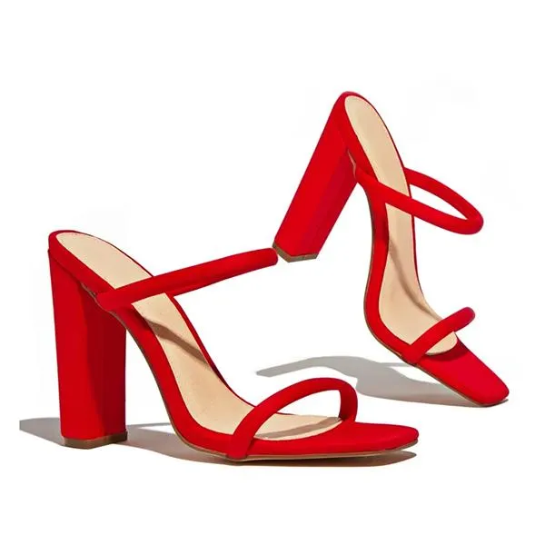 Summer High Heel Strap Sandals