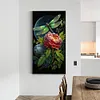 >SALE<5D DIY Full Square Drill Diamond Painting Moonlight Flower Decoration Art Craft