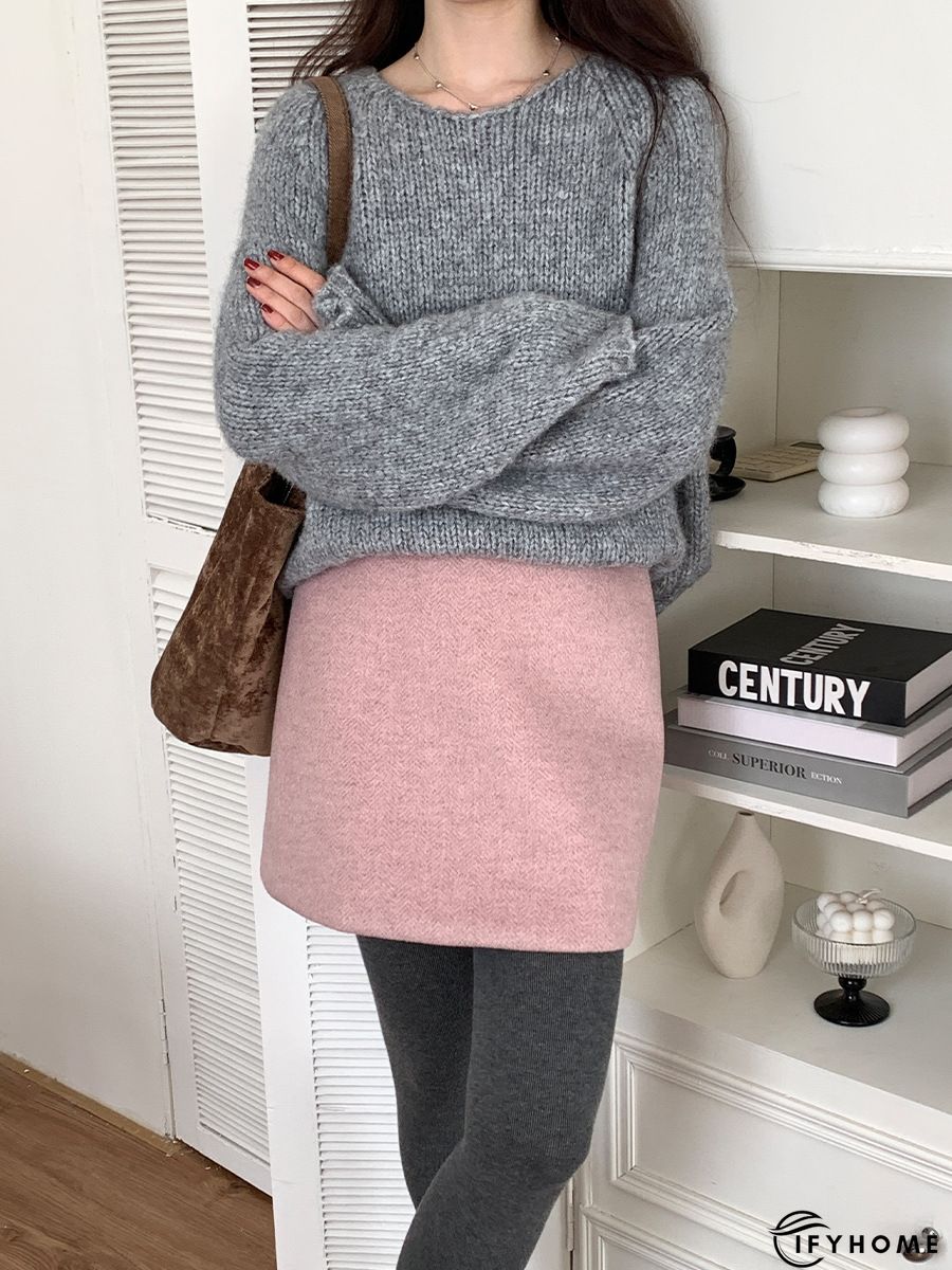 Casual Cotton Blends Skirt | IFYHOME