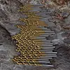 60pcs Drill Bits Straight Shank High Speed Steel Twist Drill Bits (Gold)