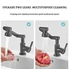 Robotic Arm Universal Faucet Stainless Steel Rotating Nozzle - Four Modes, Sink Bathroom Hot And Cold Water Household Faucet