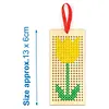 4Pcs Wooden Cross Stitch Bookmark 16*14cm