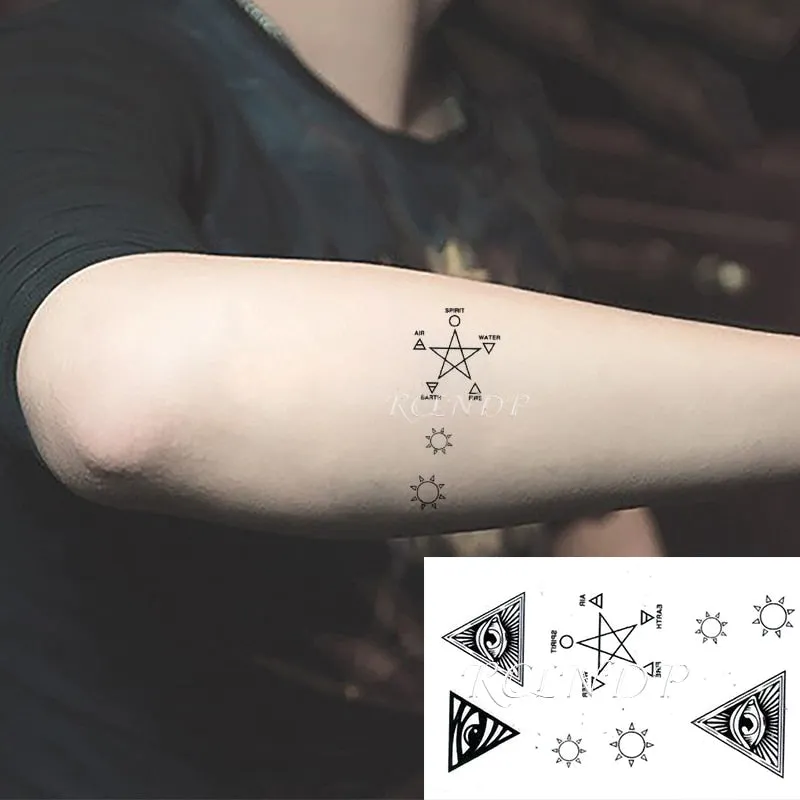 Waterproof Temporary Tattoo Sticker heartbeat wave French it is the life English letter women's tatto flash tatoo fake tattoos