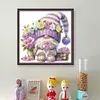 (US Local)Gnome - 9CT Partial Beaded Cross Stitch Kit(40x39cm)
