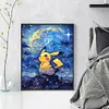 Pikachu-11CT Stamped Cross Stitch 40*50cm/15.75*19.69in