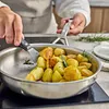 Demeyere Atlantis 7-Ply Stainless Steel Fry Pan with Helper Handle, 11"