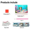 Diamond Painting Mermaid 2027 Paper Calendar Monthly Flip Tabletop Calendar Kit