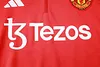 Joyfball 2024/2025 Manchester United Half-Pull Training Suit Red Football Shirt 1:1 Thai Quality