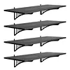 [US Local Warehouse] 4-Pack Heavy Duty Garage Wall Shelving 48.03x18.11x8.66in Garage Storage Rack Floating Shelves 1000 lbs Load Capacity for Power Tools Garden Supplies