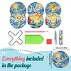 (US Local)6pcs DIY Sailboat And Sea Diamond Art Crafts Coaster Full Drill Diamond Coaster