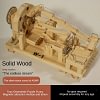 DIY Mortise and Tenon Wooden Marble Run Building Block Toy, Mechanical Model, Educational and Creative Assembly, Handmade Wooden Craft, Home Decoration, and Educational Gift