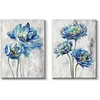 (Big Size)2PCS Flower-Paint by Numbers Acrylic Painting 80x50cm