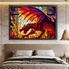 >SALE<Full Embroidery Cotton Thread 11CT Print Stain Glass Dragon Cross Stitch 60x45cm