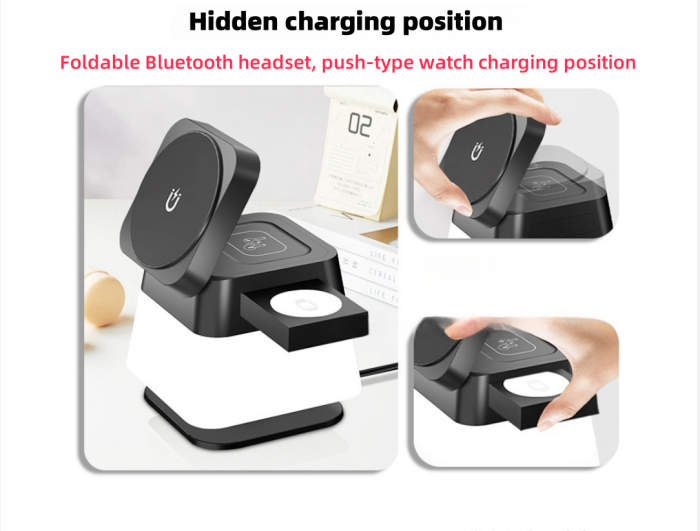 Rotating And Folding 4 in 1 Wireless Charger