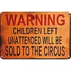 Warning Children - Vintage Metal Signs - 20*30cm/30*40cm - Warning