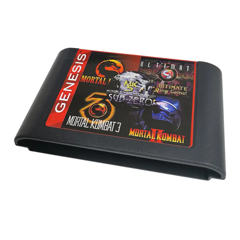 16 Bit Game Cartridge - Mortal Kombat 5IN1 Classic Collection Genesis/MEGA DRIVE Remix Mulit Cart - Region Free