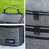 Insulated Lunch Bag Double Deck Lunch Box for Work Camping Hiking Beach Picnic