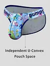 Briefs High Cross Men's Triangle Bikini Sexy Low Rise Graffiti Print Underwear