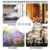 4pcs Window Hanger Double Sided Diamond Art Christmas Snowflake Wind Chimes Gift