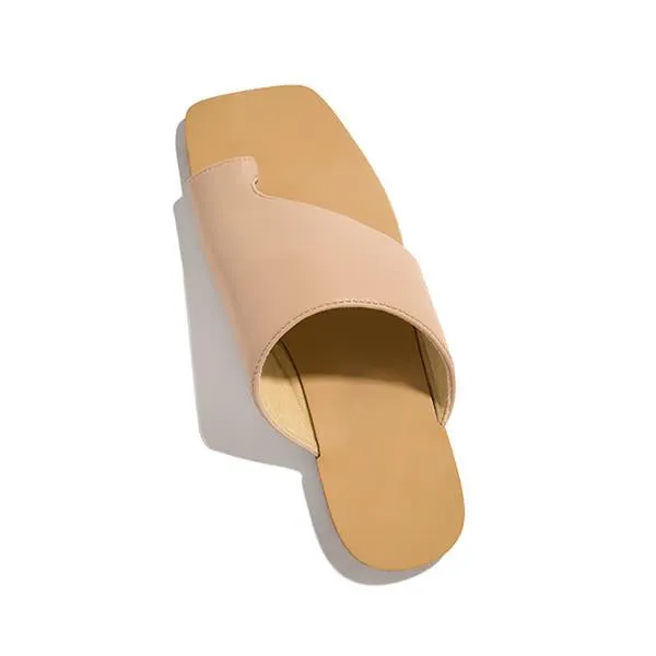 Mint Strap Detailing Slip On Sandals