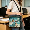 Diamond Painting Beach Lady Crossbody Bag Ethnic Style Handbag with Adjustable Strap