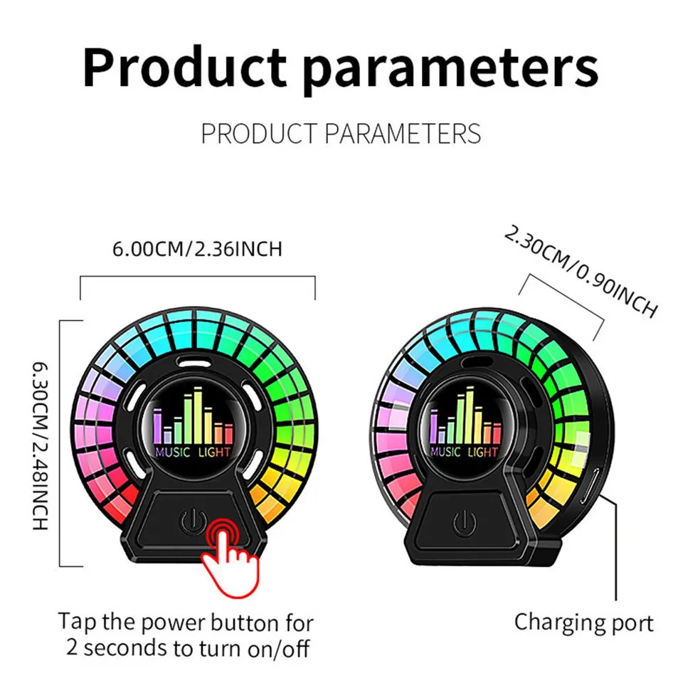 Car Air outlet Freshener Aromatherapy rgb Sound pickup lamp LED Breathing lamp Gu Long ocean Floral fragrance Solid Aromatherapy