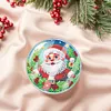 [Upgrade]6pcs Set Xmas Theme DIY Diamond Painting Coasters Kit with Holder for Craft Gift
