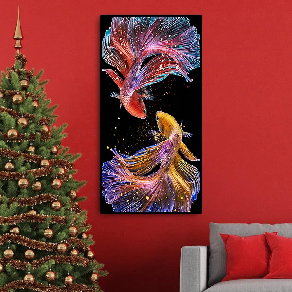 Diamond Painting - Full Round Drill - Colorful Fish (45*85cm)