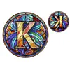 >SALE<Double Sided Letter K  Diamond Drawing Hanging Ornament for Home Decor