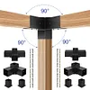 [US Local Warehouse] 2 Pack Shade Sail Poles 10FT Outdoor Sun Shade Poles 2.13in Diameter Heavy Duty Metal Post for Deck Patio Outside Backyard