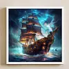 Sea Sailing Boat - 11CT Stamped Cross Stitch 40*40cm/15.75*15.75in