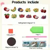 12Pcs Diamond Art Magnets Fridge Sticker Set for Adults Beginners (CN562 Fruit)