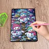 (US Local)50-Page A5 Christmas Snowman Diamond Painting Notebook for Adult Holiday Gift