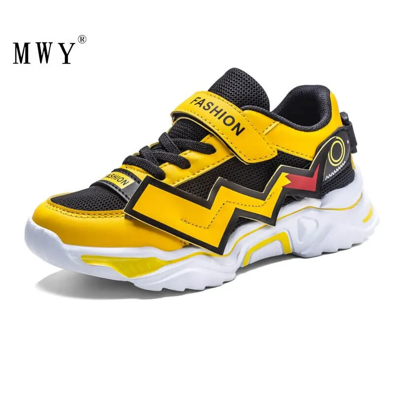 MWY Cartoons Running Sneakers Kids Shoes For Girl Lightweight Breathable Mesh Child Sport Shoes Meisjes Schoenen Boys Flats