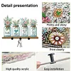 Acrylic Vase Bouquet Diamond Art Hanging Hooks A Row of 3 Hooks DIY Crafts Decor Kit