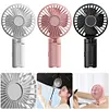 Umbrella Clip Fan Rechargeable Portable Handheld Fan for Home Office (Black)