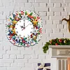 DIY Christmas Acrylic Diamond Painting Clock Pendant Hanging Kit