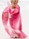 Backless Gauze Condole Belt Maxi Dress