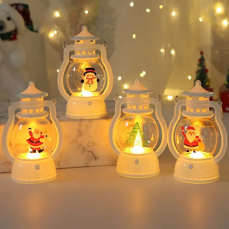 Christmas Decoration Lantern Portable Led Small Oil Lamp