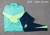 2024 Brazil Long Zipped Jacket West Lake Blue Football Shirt 1:1 Thai Quality