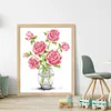 Rose - 9CT Partial Beaded Cross Stitch Kit(25x31cm)
