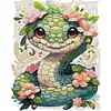 Snake-14CT Stamped Cross Stitch 40*51cm/15.75*20.08in